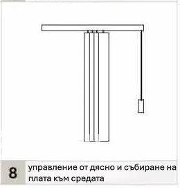 управление от дясно и събиране на плата към средата